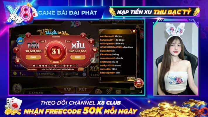 Cổng game bài đổi thưởng X8 club uy tín số 1 Việt Nam